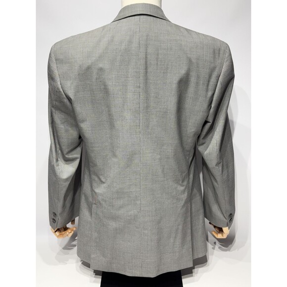 VTG 90s Brooks Brothers 3-Button Suit USA Gray Micro Houndstooth Wool Men’s 41L - Picture 5 of 16